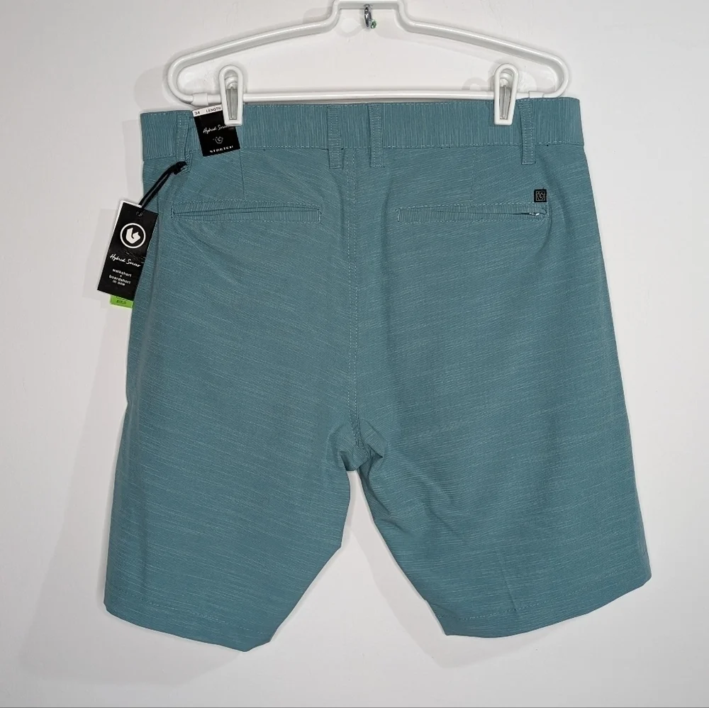 NWT Burnside blue two-in-one walk & board short 34